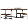 vidaXL Coffee Table Smoked oak Engineered wood, metal Medium