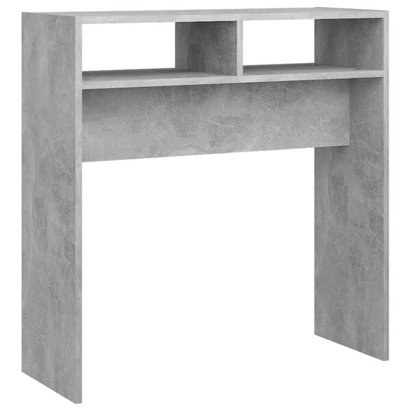 vidaXL Console Table Concrete grey Engineered wood Compact Console Table