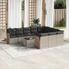 vidaXL Garden Sofa Set Light Grey, Dark Grey