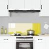 vidaXL Kitchen Backsplash Yellow 47.24 x 15.75 x 0.24 in