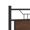 vidaXL Bed Frame Smoked Oak Engineered Wood and Steel Small Double