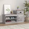 vidaXL Shoe Cabinet Grey Sonoma Engineered Wood Medium Shoe Cabinet