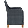 vidaXL Garden Lounge Set Dark grey and black
