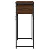 vidaXL Console Table Brown Oak Engineered wood, Metal 29.5x11.8x29.5 in