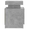 vidaXL Bedside Cabinet Concrete grey Engineered wood 17.7 x 13.8 x 20.5 in