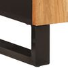 vidaXL Sideboard Natural wood with black accents Solid acacia wood with iron