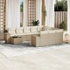 vidaXL Patio Sofa Set Beige, Cream White