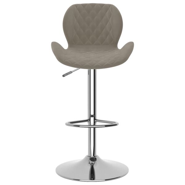 vidaXL Bar Stool Set of 2 Light grey