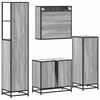 vidaXL Bathroom Furniture Set Grey Sonoma Engineered wood, metal Full Set