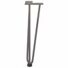 vidaXL Hairpin Table Leg Natural Steel Solid Powder-Coated Steel Standard