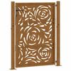 vidaXL Garden Gate 39.4x49.2" Weathering Steel Flame Design