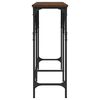 vidaXL Console Table Brown Oak Engineered Wood, Metal Adjustable Feet