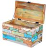 vidaXL Storage Chest Multicolor Solid Reclaimed Wood