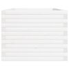 vidaXL Garden Planter White Solid pinewood Large Decorative Inlays