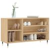 vidaXL Shoe Cabinet Sonoma Oak Engineered Wood, Metal Medium