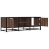 vidaXL TV Cabinet Brown Oak Engineered wood, metal Medium TV Cabinet