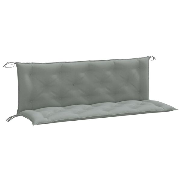 vidaXL Garden Bench Cushion Melange Light Grey Polyester