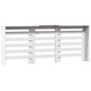 vidaXL Radiator Cover White 80.7x8.5x32.9" Engineered Wood