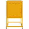 vidaXL Bedside Cabinet Mustard Yellow Steel Medium Bedside Cabinet
