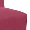 vidaXL Modular Sofa Unit Armless 2 pcs Wine Red