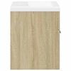 vidaXL Bathroom Furniture Set Sonoma Oak Engineered wood Medium