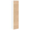 vidaXL Bookcase White Engineered wood Tall Bookcase Rectangular