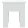 vidaXL Coffee Table White Engineered Wood Compact Durable Coffee Table