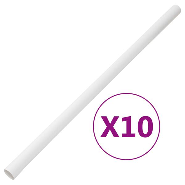 vidaXL Cable Trunkings Ø1.2" 32.8' PVC