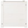 vidaXL Planter White Solid pinewood 15.7 x 15.7 x 15.7 in Planters