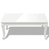 vidaXL High Gloss Coffee Table High gloss white MDF, Plastic Medium