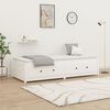 vidaXL Day Bed White Solid pine wood and plywood Twin
