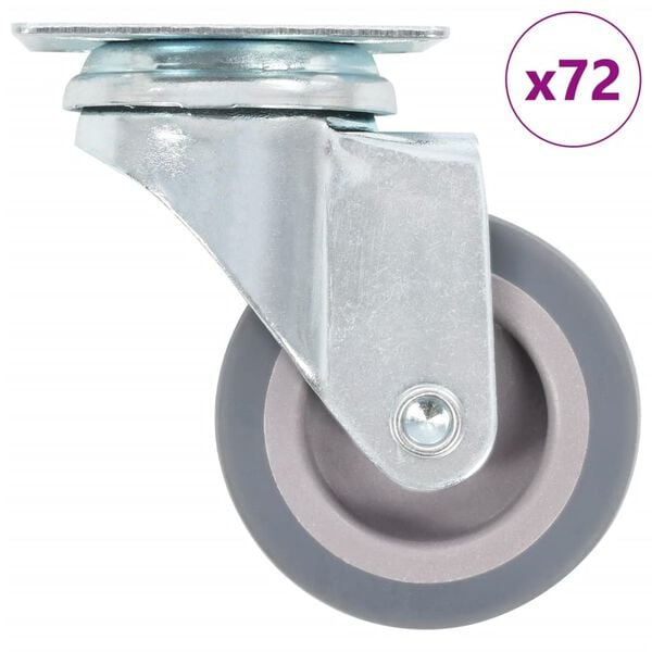 vidaXL 72 pcs Swivel Casters 1.97 " (6x143434)