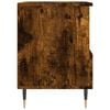 vidaXL Bedside Cabinet Smoked Oak Engineered wood Medium Bedside Cabinet