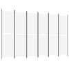 vidaXL 6-Panel Room Divider White 118.1"x78.7" Fabric