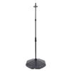 vidaXL Solar Shower Black Aluminum Standard Height-Adjustable
