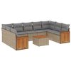 vidaXL Garden Sofa Set Beige