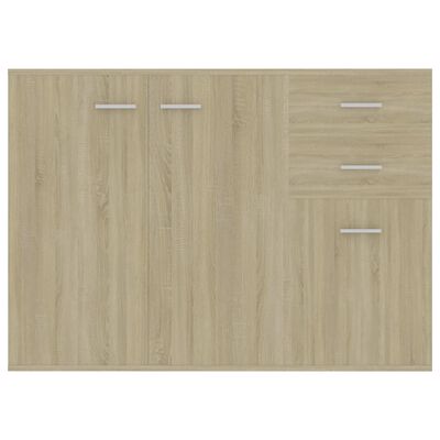 vidaXL Sideboard Sonoma Oak 41.3"x11.8"x29.5" Engineered Wood