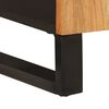 vidaXL Sideboard Natural wood and black Solid acacia wood and metal