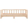 vidaXL Day Bed Natural Pine Solid Pine Wood Twin Extendable Day Bed