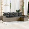 vidaXL Garden Sofa Set Grey, Dark Grey
