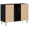 vidaXL Bathroom Cabinet Black 31.50 x 12.99 x 23.62 in Engineered Wood