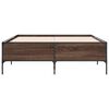 vidaXL Bed Frame Brown Oak Engineered wood Small Double Durable