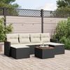 vidaXL Garden Sofa Set Black PE Rattan Large Modular Garden Sofa Set