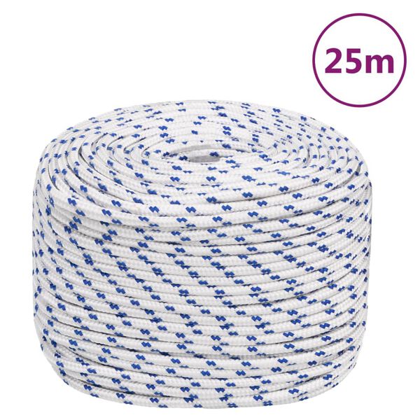 vidaXL Boat Rope White 0.24 " 82.0 ' Polypropylene