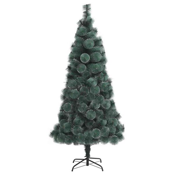 vidaXL Artificial Pre-lit Christmas Tree with Ball Set Green 70.9" PET