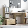 vidaXL Desk Sonoma Oak 51.77 x 19.69 x 41.93 in Engineered Wood