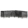 vidaXL Garden Furniture Cover Set of 2 Black Polyethylene