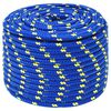 vidaXL Boat Rope Blue 0.47 " 82.0 ' Polypropylene