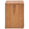 vidaXL Bedside Cabinet Natural Teak Solid Teak Wood 15.7 x 11.8 x 15.7 in