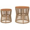 vidaXL Garden Side Table Beige and brown